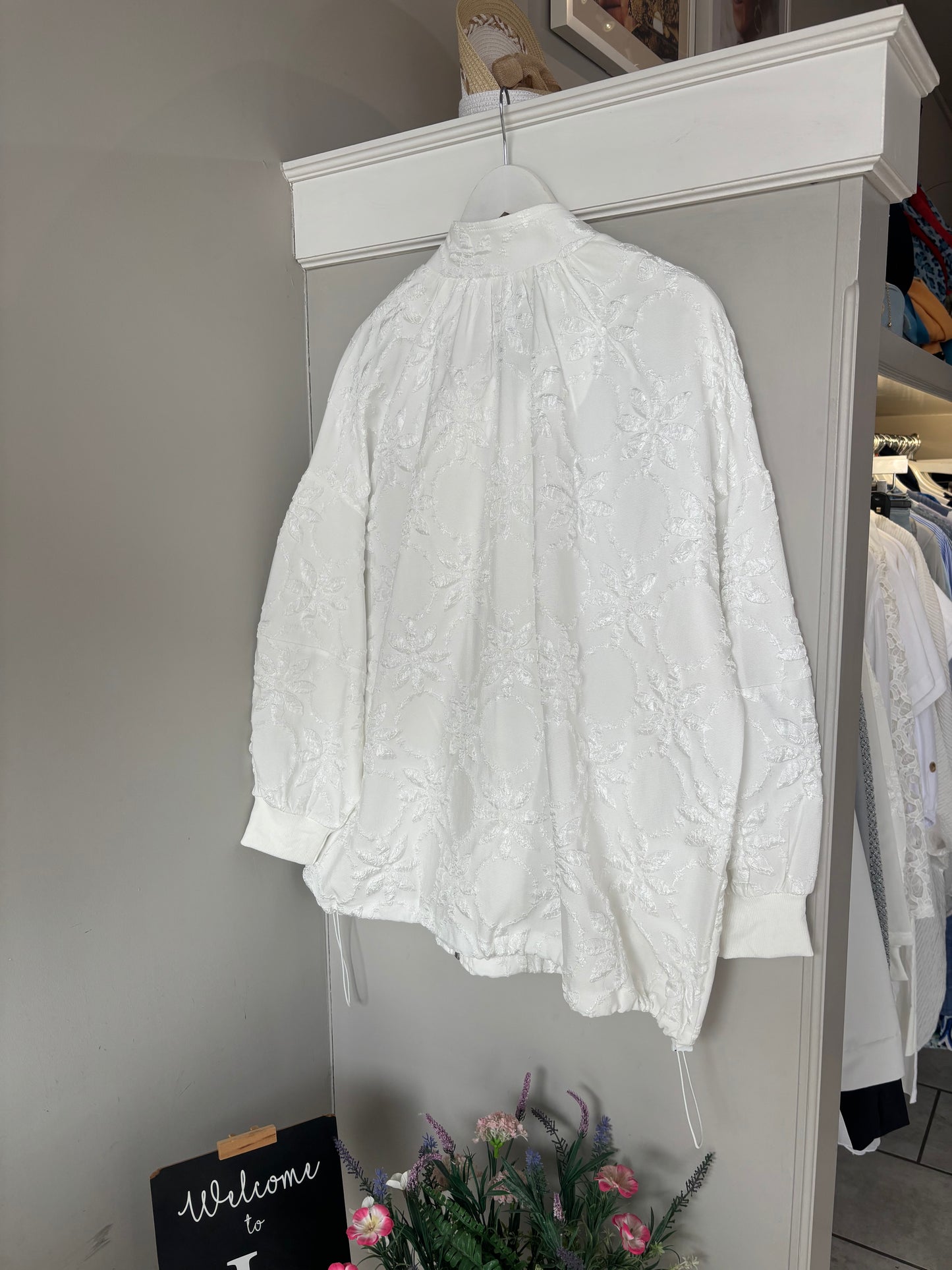 Malissa J - Embossed Floral Jacket