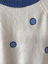 Load image into Gallery viewer, Cream Knit Short Sleeved Polka Dot Sweater