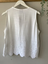Load image into Gallery viewer, Willow Broderie Tie Front Vest Top