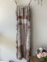 Load image into Gallery viewer, Bohemian Floral & Border Print Beaded Maxi Dress