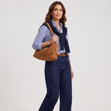 Load image into Gallery viewer, Elie Beaumont Suede Slouch Bag