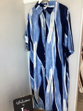 Load image into Gallery viewer, Brushstrokes Button Midi Dress