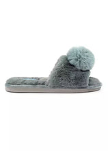 Load image into Gallery viewer, Lunar Cara Grey Slippers