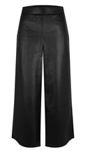 Load image into Gallery viewer, CHALK Darcy Faux Leather Wide Leg Cropped Trouser