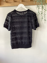 Load image into Gallery viewer, Midnight Lace Frill Top