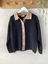 Load image into Gallery viewer, Mia Contrast Trim Knit Cardigan