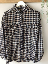 Load image into Gallery viewer, Malissa J Houndstooth Button-Up Shacket
