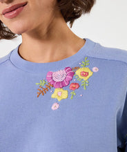Load image into Gallery viewer, JoeBrowns Elodie Embroidered Woven Hem Sweatshirt