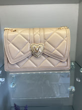 Load image into Gallery viewer, Quilted Heart Chain Shoulder Bag