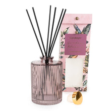 Load image into Gallery viewer, Ridged Reed Diffuser - Glass Garden Plum