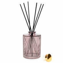 Load image into Gallery viewer, Ridged Reed Diffuser - Glass Garden Plum