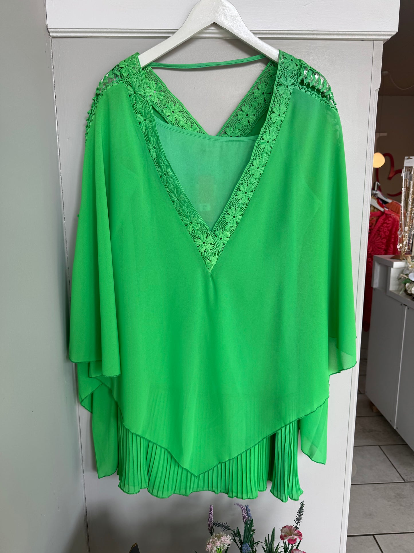 Lace V-neck Top