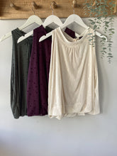 Load image into Gallery viewer, Dotted Sleeveless Bubble Hem Top
