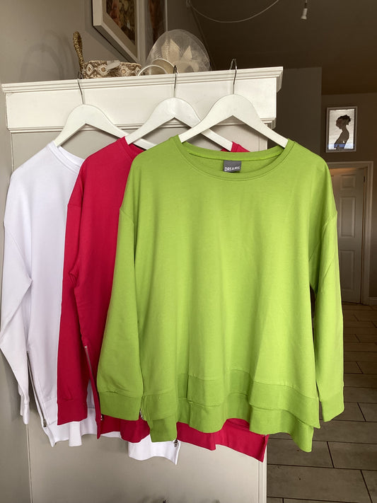 Zip Detailed Sweatshirt