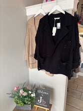 Load image into Gallery viewer, Malissa J - Studded Knitted Blazer
