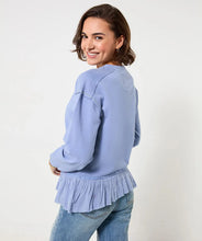Load image into Gallery viewer, JoeBrowns Elodie Embroidered Woven Hem Sweatshirt
