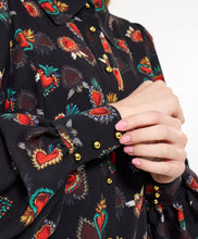 Load image into Gallery viewer, JoeBrowns - Heart Print Georgette Blouse With Cami
