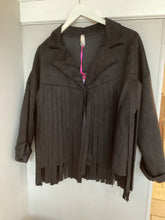 Load image into Gallery viewer, Faux Suede Tassel Jacket
