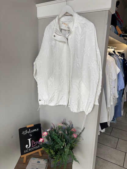 Malissa J - Embossed Floral Jacket
