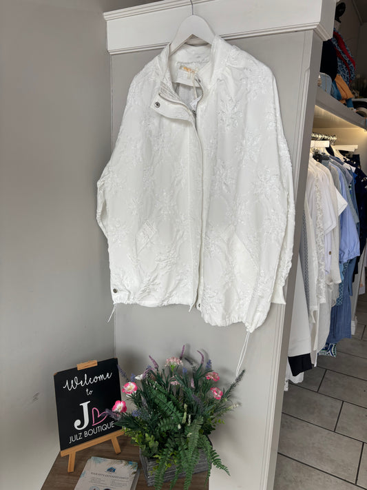 Malissa J - Embossed Floral Jacket