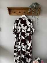 Load image into Gallery viewer, Cow Print Collared Dress
