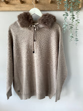 Load image into Gallery viewer, Malissa J Embellished Faux Fur Hoodie
