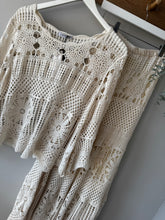 Load image into Gallery viewer, Crochet Style Top and Skirt Suit
