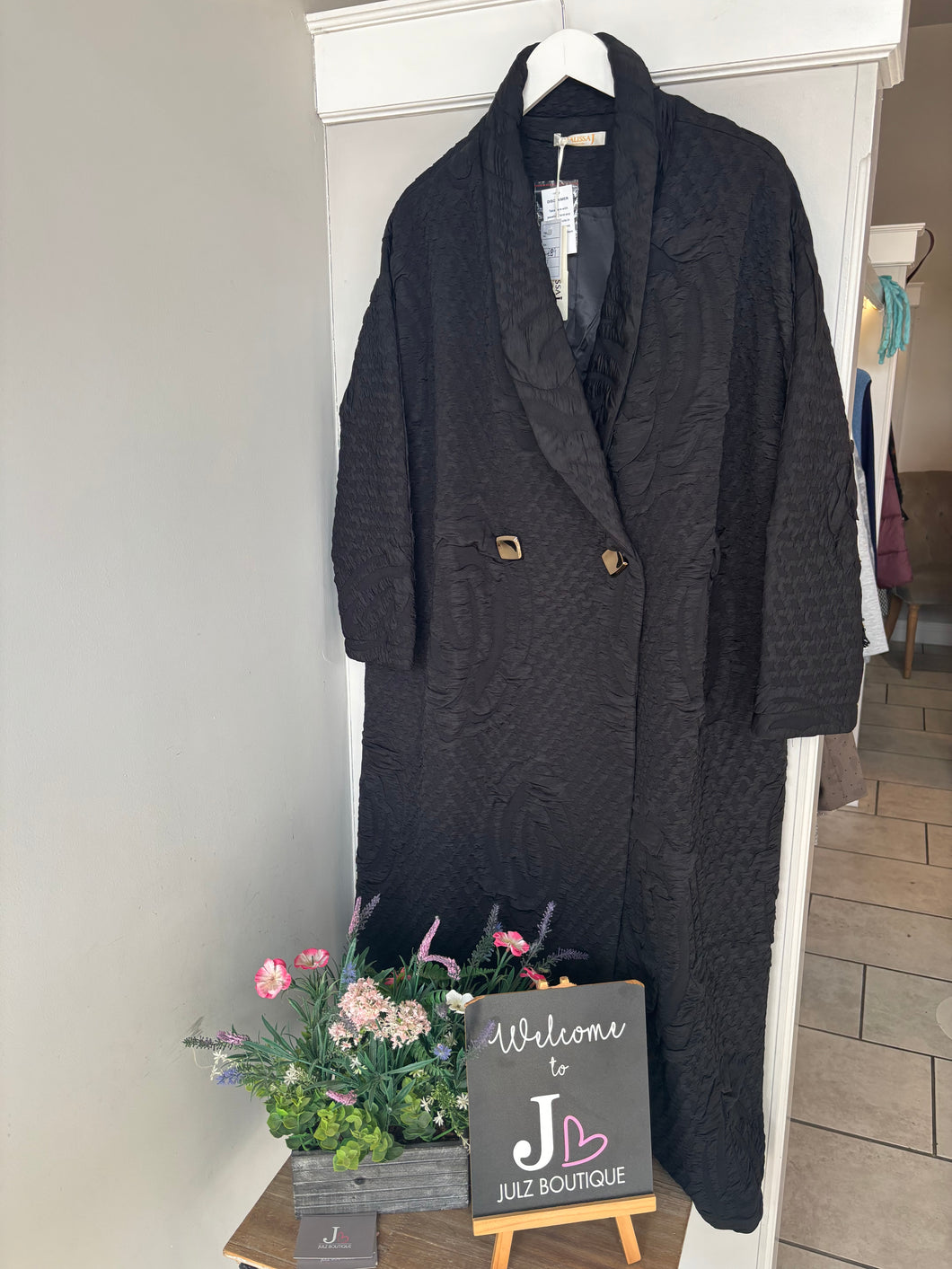 Malissa J - Flower Embossed Coat