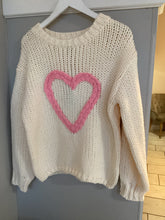 Load image into Gallery viewer, Chunky Knit Heart Jumper
