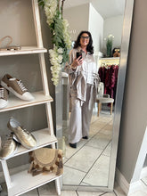 Load image into Gallery viewer, Malissa J Satin Pleated Blouse
