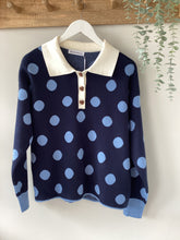 Load image into Gallery viewer, Dotty Long Sleeve Polo
