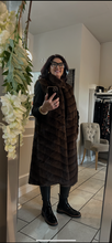Load image into Gallery viewer, Malissa J Faux Fur Long Luxe Gilet
