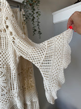 Load image into Gallery viewer, Crochet Style Top and Skirt Suit
