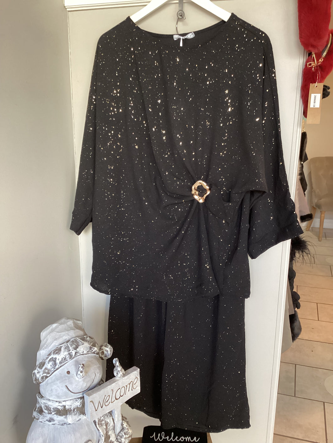 Gold Fleck Trousers Suit