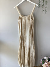 Load image into Gallery viewer, Cream Crinkle Gold Fleck Sun Dress
