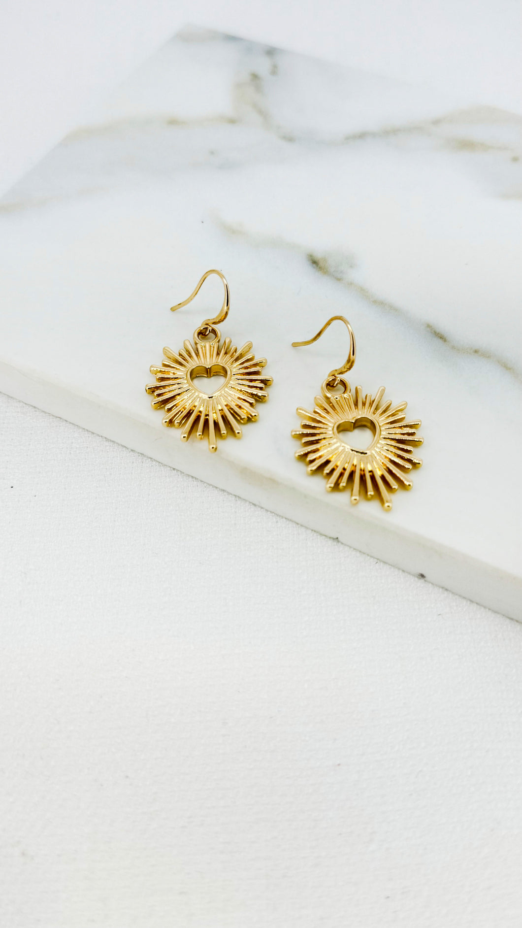 Envy Sunshine Heart Earrings