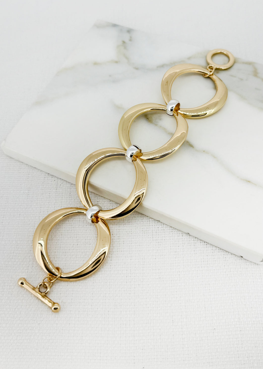 Envy Two Tone Circle Bracelet