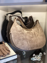 Load image into Gallery viewer, Elie Beaumont Crescent Suede Shoulder Bag
