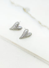 Load image into Gallery viewer, Envy Diamanté Heart Earrings
