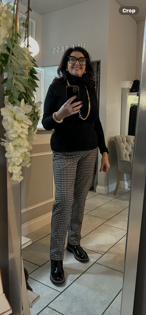 Robell Dog tooth (Bella Style) Trouser