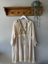 Load image into Gallery viewer, Sequin Embellished Tassel Tunic Dress
