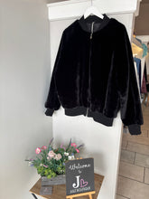 Load image into Gallery viewer, Malissa J - Faux Fur Bomber Jacket
