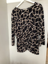 Load image into Gallery viewer, Malissa J Animal Shimmer Twist Top
