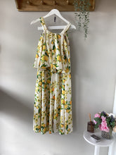 Load image into Gallery viewer, Lemon Puff Ball Wide Leg Co-Ord Set
