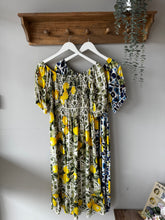 Load image into Gallery viewer, Lemon Shirred Dress
