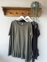 Load image into Gallery viewer, Asymmetrical Frilled Long Top
