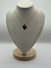 Load image into Gallery viewer, Just Julz Black Heart Necklace

