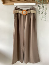 Load image into Gallery viewer, Jersey Wide Leg Belted Trouser
