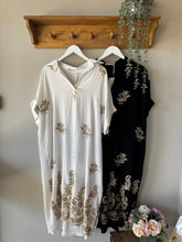 Load image into Gallery viewer, Metallic Paisley-Floral Embroidered Dress
