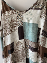 Load image into Gallery viewer, Patchwork Design Tiered Sun Dress
